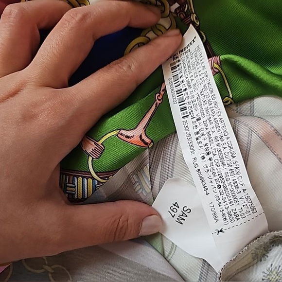 ZARA PRINTED MINI DRESS Medium - Picture 12 of 13